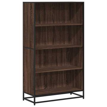 Bookcase Brown Oak 80.5x35x139 cm - Modern & Durable Design