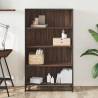 Bookcase Brown Oak 80.5x35x139 cm - Modern & Durable Design