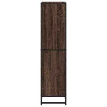 Bookcase Brown Oak 80.5x35x139 cm - Modern & Durable Design