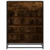 Shoe Cabinet Smoked Oak - Stylish Storage Solution | Hipo Market