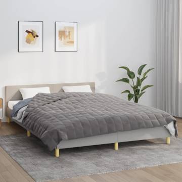 Weighted Blanket Grey 220x235 cm King 15 kg | Hipo Market