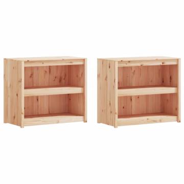 Outdoor Kitchen Cabinets 4 pcs Solid Wood Pine - Hipo Market