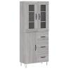 Highboard Grey Sonoma - Stylish Storage Solution | HipoMarket