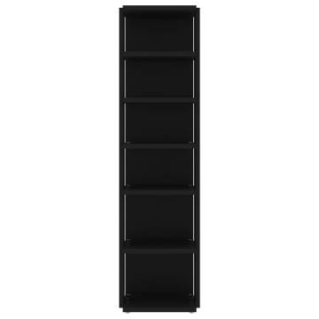 Shoe Cabinet Black - Durable Engineered Wood - 27.5x27x102cm