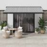 Retractable Awning Anthracite & White 4.5x3m | Outdoor Shade