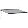 Retractable Awning Anthracite & White 4.5x3m | Outdoor Shade