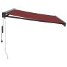 Automatic Retractable Awning Burgundy 350x250 cm - Hipomarket