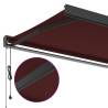 Automatic Retractable Awning Burgundy 350x250 cm - Hipomarket