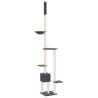 Floor to Ceiling Cat Tree - Dark Grey (258.5-284.5 cm)