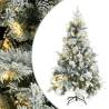  Pre-lit Christmas Tree with Flocked Snow&Cones 120 cm PVC&PE Size 120 x 60 cm Quantity in Package 1 Number of Branch Tips Number of LEDs 