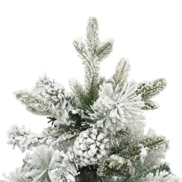 Pre-lit Christmas Tree with Flocked Snow & Cones - 120 cm