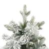 Pre-lit Christmas Tree with Flocked Snow & Cones - 120 cm