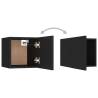 8 Piece TV Cabinet Set - Black Engineered Wood | Hipo Market