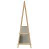 Bamboo Clothes Rack with Shelves - 132x45.5x150.5 cm