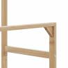 Bamboo Clothes Rack with Shelves & Wheels - 90x35x155 cm