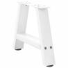 A-Shaped Coffee Table Legs - 2 pcs White 40x(30-31) cm Steel