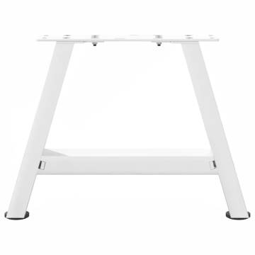 A-Shaped Coffee Table Legs - 2 pcs White 40x(30-31) cm Steel