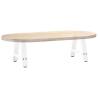 A-Shaped Coffee Table Legs - 2 pcs White 40x(30-31) cm Steel