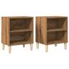 Stylish Artisan Oak Bedside Cabinets - 2 pcs | HipoMarket