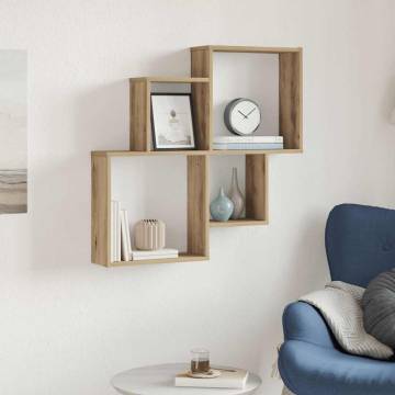 Wall Shelf Artisan Oak 80x15x78.5 cm | Durable & Stylish Storage