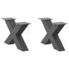  Coffee Table Legs X-Shaped 2 pcs Anthracite 60x(30-31) cm Steel Colour anthracite Size 60 x (30-31) cm (80 mm) Quantity in Package 2 Number of 1 