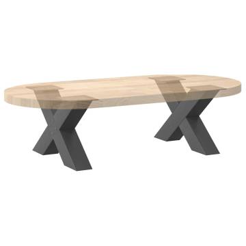 X-Shaped Coffee Table Legs - Anthracite Steel (60x30-31cm)