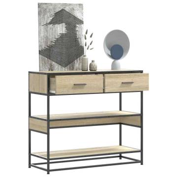 Sonoma Oak Console Table - Stylish & Durable | Hipomarket