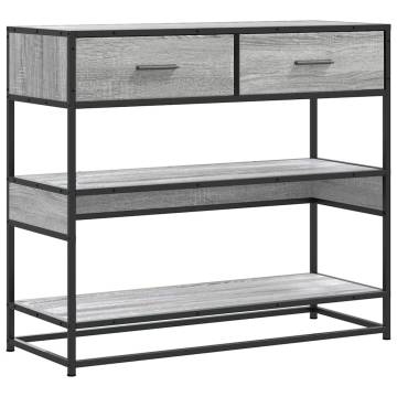 Grey Sonoma Console Table - Stylish & Durable Storage Solution