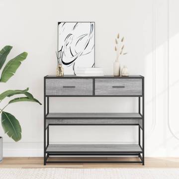 Grey Sonoma Console Table - Stylish & Durable Storage Solution