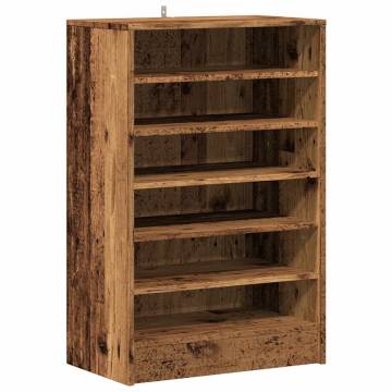 Shoe Cabinet Old Wood 60x35 cm | Durable & Stylish Storage