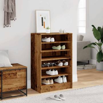 Shoe Cabinet Old Wood 60x35 cm | Durable & Stylish Storage