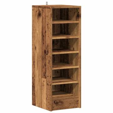 Shoe Cabinet Old Wood 32x35x92 cm - Stylish Storage Solution