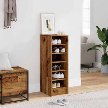 Shoe Cabinet Old Wood 32x35x92 cm - Stylish Storage Solution