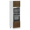  Oven Cabinets 2 pcs Kalmar Brown Oak Engineered Wood Colour brown oak Quantity in Package 1 Model 2x oven cabinet 60 cm Number of 