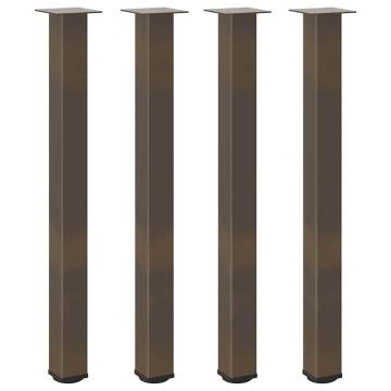 Coffee Table Legs 4 pcs Natural Steel - Customizable & Modern