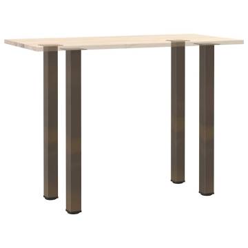 Coffee Table Legs 4 pcs Natural Steel - Customizable & Modern