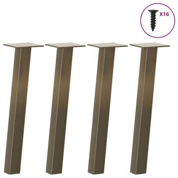 Coffee Table Legs - 4 pcs Natural Steel 30 cm | HipoMarket