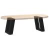 U-Shaped Coffee Table Legs - Black Steel 30x(30-31) cm (2 pcs)