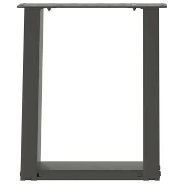 U-Shaped Coffee Table Legs - 2 pcs Anthracite Steel 38 cm