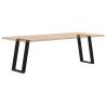 vidXL U-Shaped Dining Table Legs - Black Steel (2 pcs)