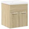 2 Piece Bathroom Furniture Set - Sonoma Oak Engineered Wood