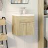 2 Piece Bathroom Furniture Set - Sonoma Oak Engineered Wood