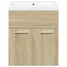 2 Piece Bathroom Furniture Set - Sonoma Oak Engineered Wood