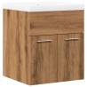 2 Piece Bathroom Furniture Set - Artisan Oak - Hipomarket UK