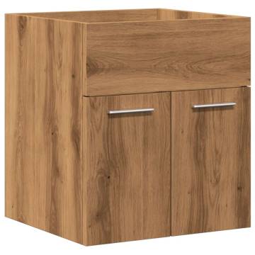 2 Piece Bathroom Furniture Set - Artisan Oak - Hipomarket UK