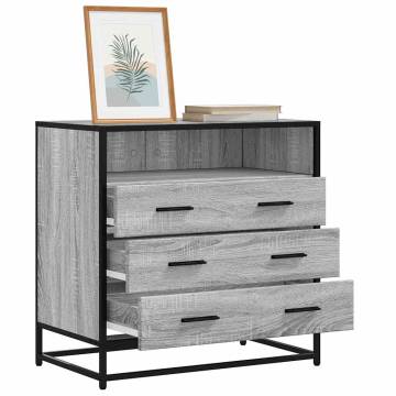 Elegant Grey Sonoma Drawer Cabinet - 70x41x70 cm | HipoMarket