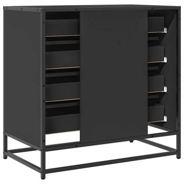 Stylish Black Drawer Cabinet 70x41x70 cm - Durable & Elegant