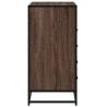 Stylish Brown Oak Drawer Cabinet - 70x41x83.5 cm