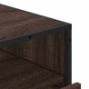 Stylish Brown Oak Drawer Cabinet - 70x41x83.5 cm