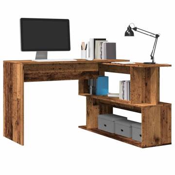 Corner Desk Old Wood - Stylish & Practical 200.5x50x76 cm